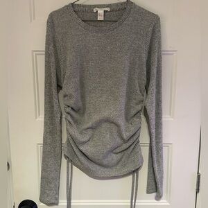 Gray Knit Women's Top, REVAMPED